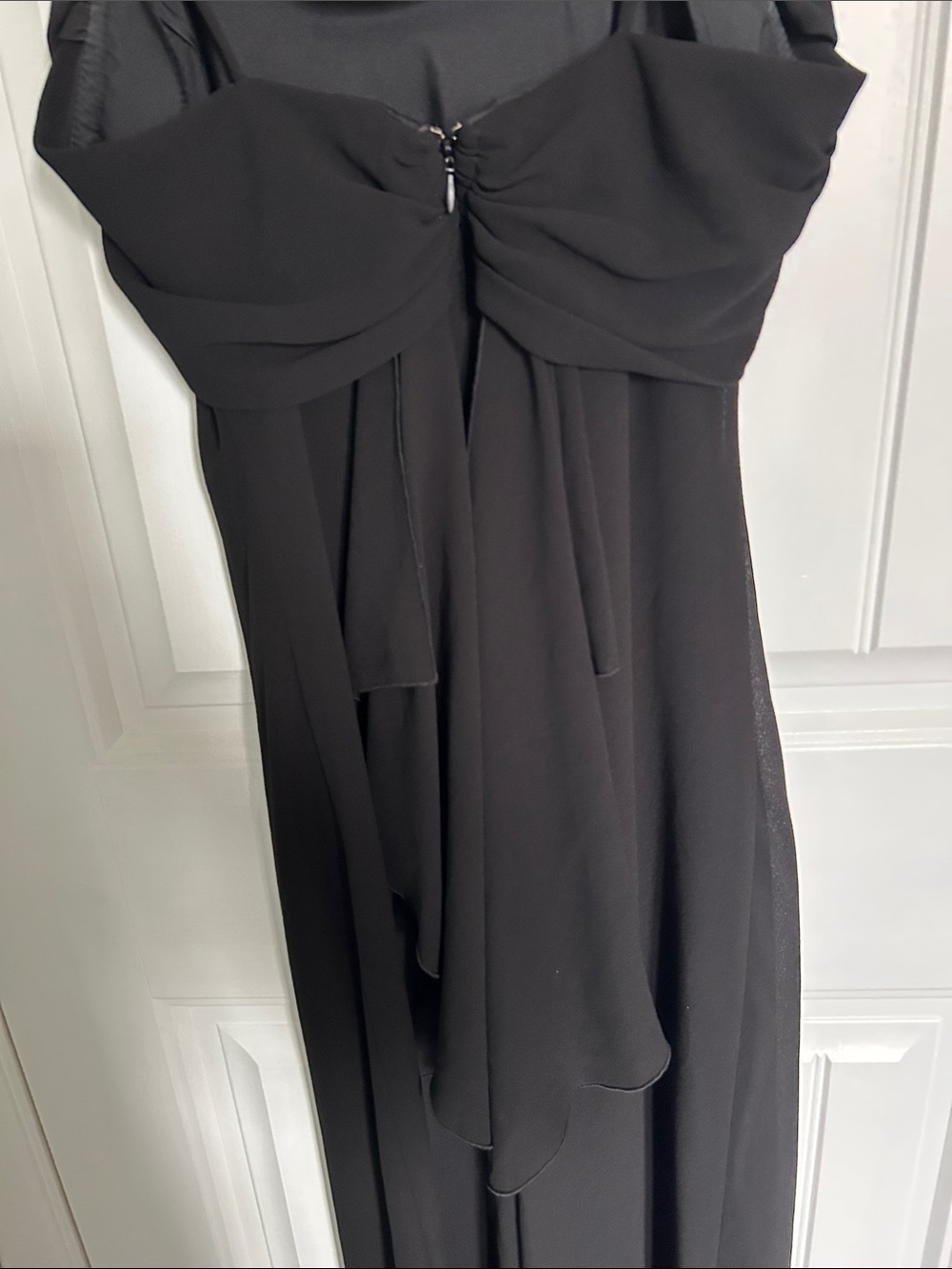 Jessica Black Spaghetti Strap Evening Gown - Picture 5 of 5